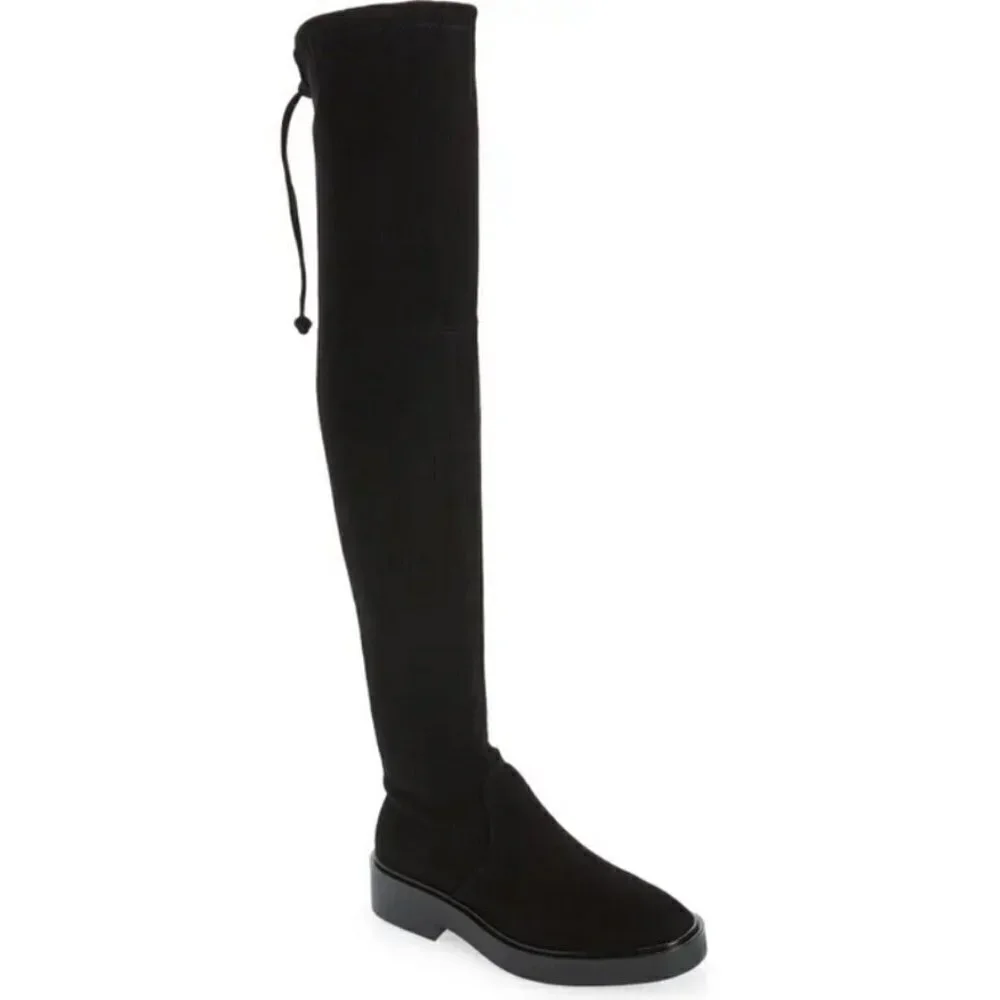💕STUART WEITZMAN💕 Mara Over the Knee Boot ~ Black Suede 8.5 New Without Box